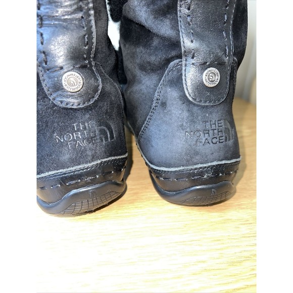 The North Face Abby II Winter Snow Boots Women's Size 10 Black Suede Waterproof - Picture 9 of 12